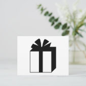 Schwarz-Weiß-Präsent Postkarte (Stehend Vorderseite)