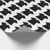 Schwarz-Weiß-Priester oder Pastor-Uniform Geschenkpapier (Ecke)