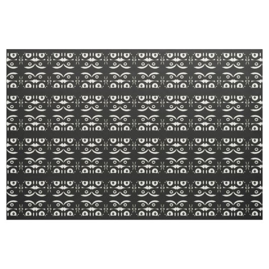 Schwarz-Weiß-Primitiv Inspiriert >Baumwollgewebe Stoff (Yard (91,4 cm))
