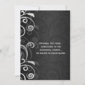 Schwarz-Weiß-Probe Einladung (Rückseite)