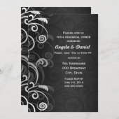 Schwarz-Weiß-Probe Einladung (Vorne/Hinten)