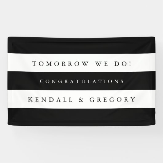 Schwarz-Weiß-Probe "Tomorrow We Do" Banner (Horizontal)