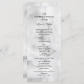 Schwarz-Weiß-Programm für erschwingliche Hochzeite Programm (Vorne/Hinten)