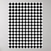 Schwarz-Weiß-Prüfdesign Poster (Vorne)