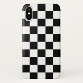 Schwarz-Weiß-Prüfmuster iPhone X Hülle