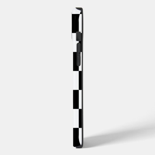 Schwarz-Weiß-Prüfmuster Case-Mate iPhone Hülle (Rückseite / Links)