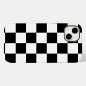 Schwarz-Weiß-Prüfmuster Case-Mate iPhone Hülle (Rückseite (Horizontal))