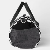 Schwarz-Weiß-Prüfmuster Duffle Bag (Rechts)