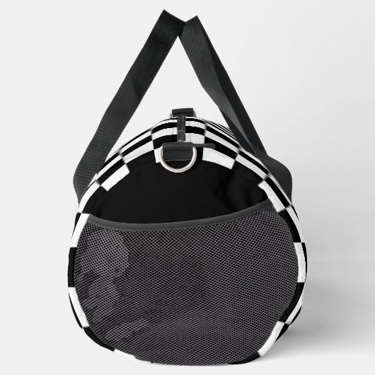 Schwarz-Weiß-Prüfmuster Duffle Bag (Rechts)