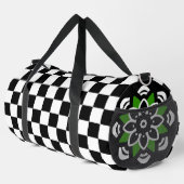 Schwarz-Weiß-Prüfmuster Duffle Bag (Rechte Ecke)