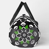 Schwarz-Weiß-Prüfmuster Duffle Bag (Rechts)