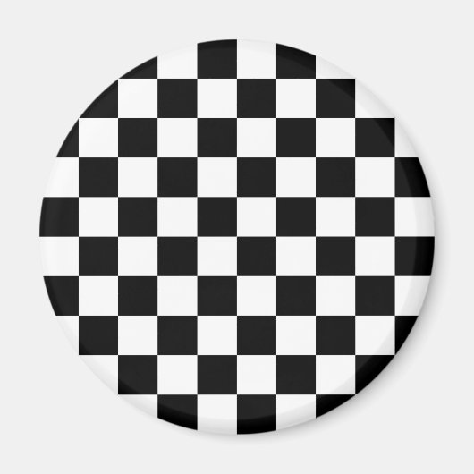 Schwarz-Weiß-Prüfmuster Magnet (Vorne)