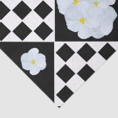 Schwarz-Weiß-Prüfmuster Seidenpapier (Detail)