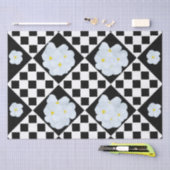Schwarz-Weiß-Prüfmuster Seidenpapier (Handwerk)