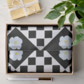 Schwarz-Weiß-Prüfmuster Seidenpapier (Geschenk)