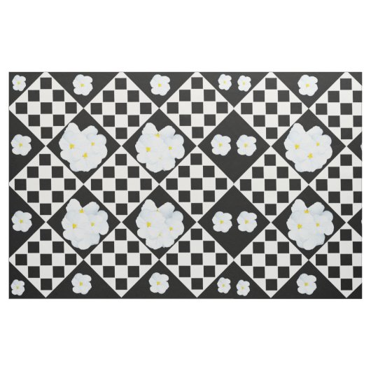 Schwarz-Weiß-Prüfmuster Stoff (Yard (91,4 cm))