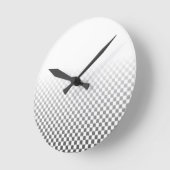Schwarz-Weiß-Prüfmuster-Uhr Runde Wanduhr (Winkel)