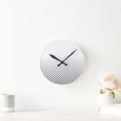 Schwarz-Weiß-Prüfmuster-Uhr Runde Wanduhr (Zuhause)