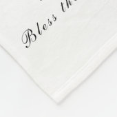 Schwarz-Weiß-Psalm 103 Schrift Moderner Text Fleecedecke (Ecke)