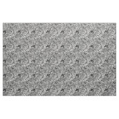 Schwarz-Weiß Psychedelic Öl Spill Tuch Stoff (Yard (91,4 cm))