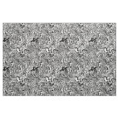 Schwarz-Weiß Psychedelic Öl Spill Tuch Stoff (Fat Quarter (45,7 x 55,9 cm))