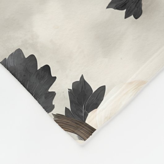 Schwarz-Weiß-Pumpkin-Falldesign Fleecedecke (Ecke)