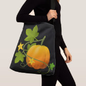 Schwarz-Weiß-Pumpkin Tragetaschen Mit Langen Trägern (Von Nahem)