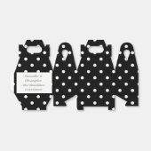 Schwarz-Weiß-Punkt Geschenkschachtel (Ungefaltet)