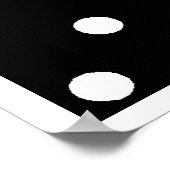 Schwarz-Weiß-Punkt Poster (Ecke)