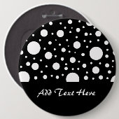 Schwarz-Weiß-Punkte Button (Vorne & Hinten)