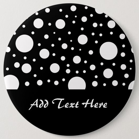 Schwarz-Weiß-Punkte Button (Vorderseite)