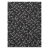 Schwarz-Weiß-Punkte | Elegant Gemustert Tischdecke (Vorderseite)