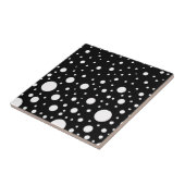 Schwarz-Weiß-Punkte Fliese (Seite)