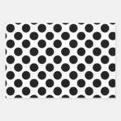 Schwarz-Weiß-Punkte Geschenkpapier Set (Vorderseite 2)