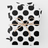 Schwarz-Weiß-Punkte Geschenkpapier Set (Beispiel)