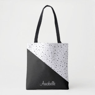 Schwarz-Weiß-Punkte Tasche