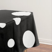 Schwarz-Weiß-Punkte Tischdecke (Beispiel)