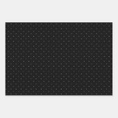 Schwarz-Weiß-Punktmuster Geschenkpapier Set (Vorderseite 2)