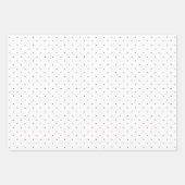 Schwarz-Weiß-Punktmuster Geschenkpapier Set (Vorderseite)
