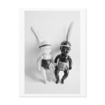 Schwarz-Weiß-Puppen-Indianer