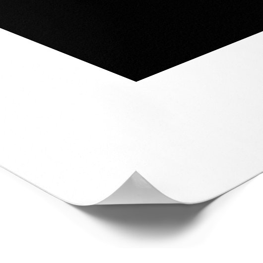 Schwarz-Weiß-Quadrat-Design. Poster (Ecke)