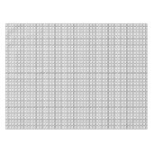Schwarz-Weiß-Quadrat-Punktmuster Tischdecke (Vorderseite (Horizontal))