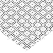 Schwarz-Weiß-Quadrat-Punktmuster Tischdecke (Schrägansicht)