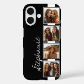 Schwarz-Weiß-Quadrate für Fotosammlungen mit Namen Case-Mate iPhone Hülle (Rückseite)