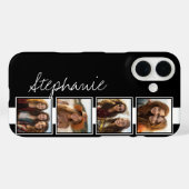 Schwarz-Weiß-Quadrate für Fotosammlungen mit Namen Case-Mate iPhone Hülle (Rückseite (Horizontal))