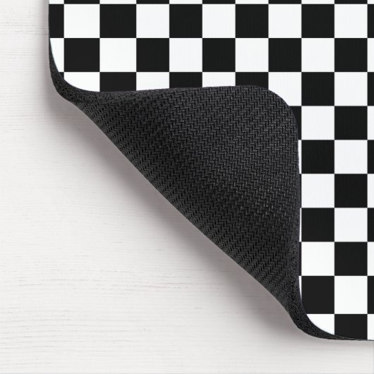 Schwarz-Weiß-Quadrate Mousepad (Ecke)