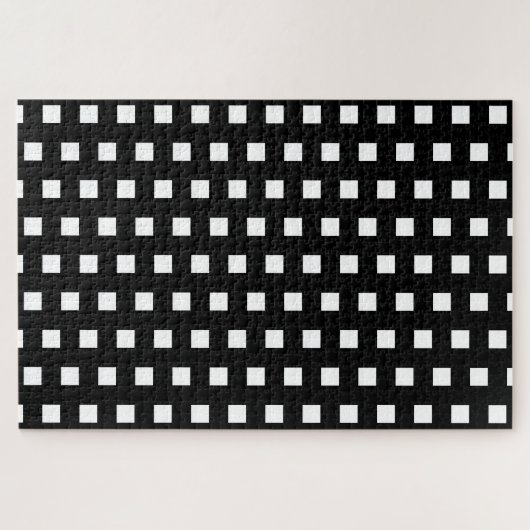 Schwarz-Weiß-Quadrate schwierig Puzzle (Horizontal)