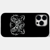 Schwarz-Weiß-Raccoon Case-Mate iPhone Hülle (Rückseite (Horizontal))