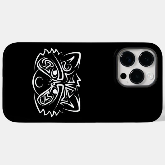 Schwarz-Weiß-Raccoon Case-Mate iPhone Hülle (Rückseite (Horizontal))