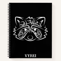 Schwarz-Weiß-Raccoon